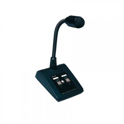 2 Zone Paging Microphone w/ Gooseneck